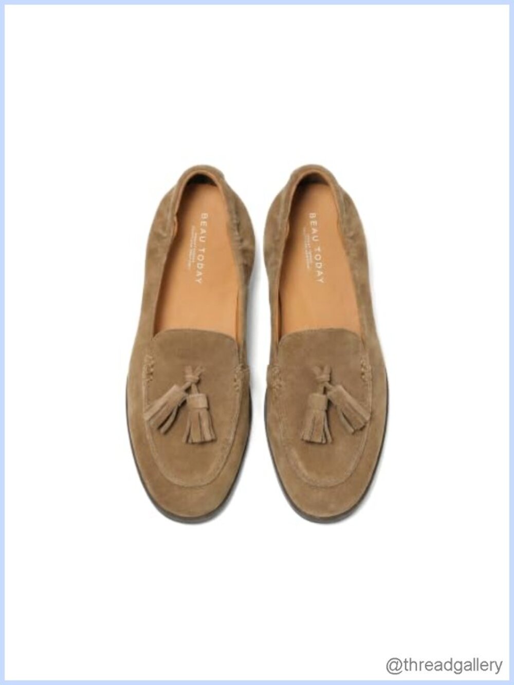 Suede Tassel Loafers Slip On Flat Shoes Low Heel Comfort